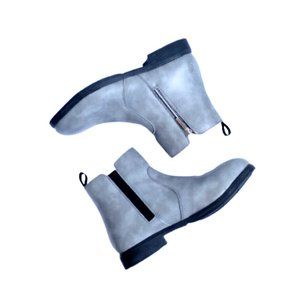 XENA Workwear Gray Vegan Leather Sz 9 40 Omega EH Safety Boots Steel Toe Work